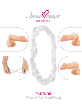 Beau Coeur: Parinor, Silicone Cock & Ball Ring