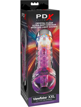 Pipedream PDX Elite: ViewTube XXL, See-Thru LED Stroker