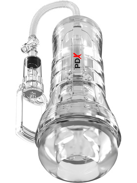 Pipedream PDX Elite: ViewTube Vac XXL, See-Thru Stroker with Pump