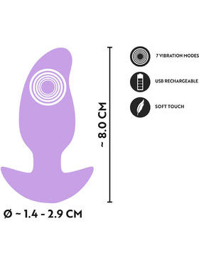 Cuties: Curved Tip Vibrating Mini Butt Plug