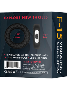 Forto: F-15 Vibrating Cock Ring