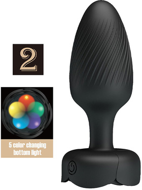 Pretty Love: Varian 2, Vibrating Butt Plug with Color LED