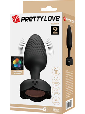Pretty Love: Varian 2, Vibrating Butt Plug with Color LED