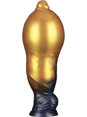 LoveToy: Aerosx, Dual Density Inflatable Dildo, 25 cm, gold/black