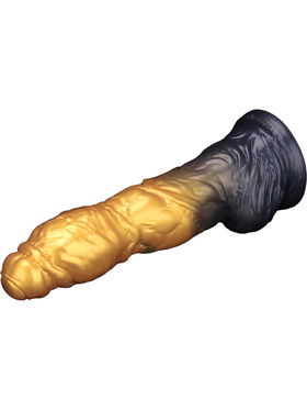 LoveToy: Aerosx, Dual Density Inflatable Dildo, 25 cm, gold/black