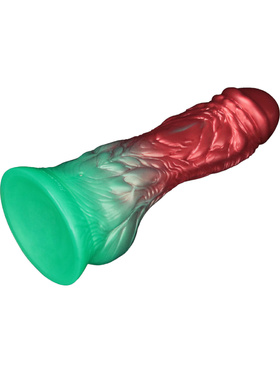 LoveToy: Aerosx, Dual Density Inflatable Dildo, 21 cm, red/green