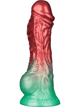 LoveToy: Aerosx, Dual Density Inflatable Dildo, 21 cm, red/green