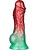 LoveToy: Aerosx, Dual Density Inflatable Dildo, 21 cm, red/green