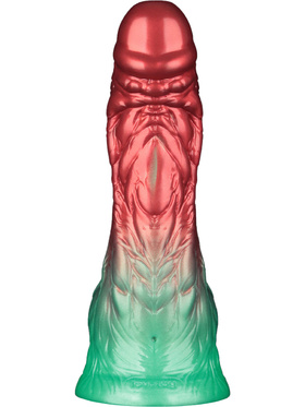 LoveToy: Aerosx, Dual Density Inflatable Dildo, 21 cm, red/green