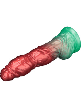 LoveToy: Aerosx, Dual Density Inflatable Dildo, 25 cm, red/green