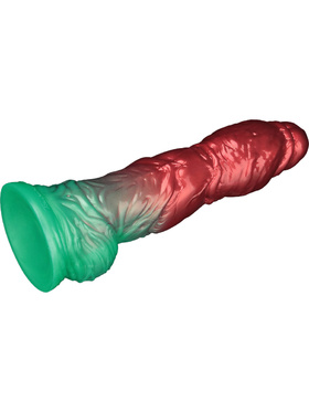 LoveToy: Aerosx, Dual Density Inflatable Dildo, 25 cm, red/green