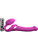 Strap-On-Me: Multi Orgasm Bendable Strap-On Vibrator, L, pink
