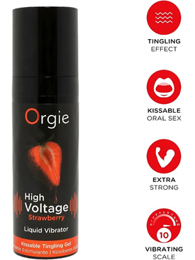Orgie: High Voltage Strawberry, Kissable Tingling Gel, 15 ml