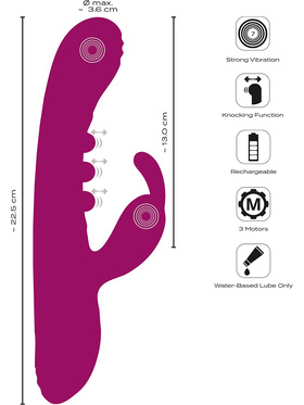 Javida: Vibrating & Knocking Rabbit Vibrator
