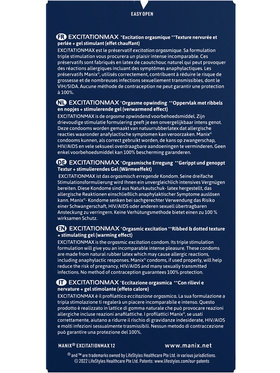 Manix: Excitation Max Condoms, 12-pack