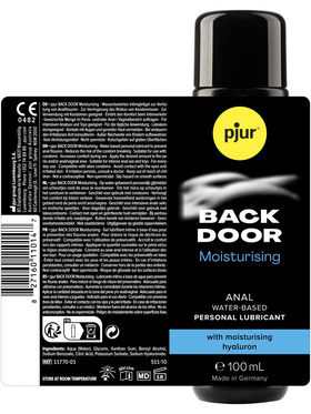 Pjur Back Door: Moisturising Water-Based Anal Lubricant, 100 ml