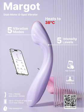 Svakom: Margot, App-Controlled Dual Motor G-spot Vibrator